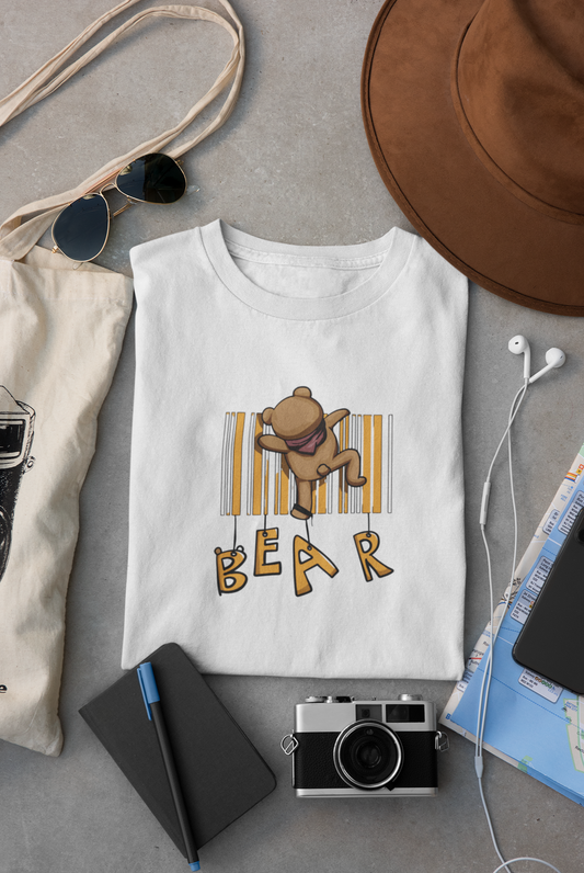 "BEAR " Printed Unisex Half-sleeve T-Shirt